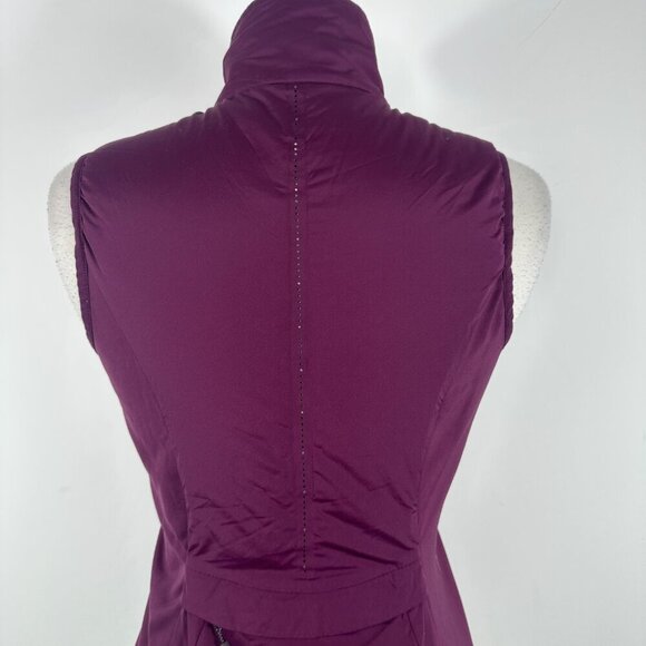 Lululemon Run For Cold Running Vest Plum Full Zip Size 6 Mock Neck - Picture 11 of 16